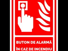 Indicator rosu buton de alarma in caz de incendiu