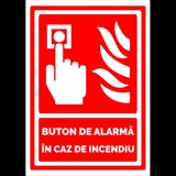 Indicator rosu buton de alarma in caz de incendiu